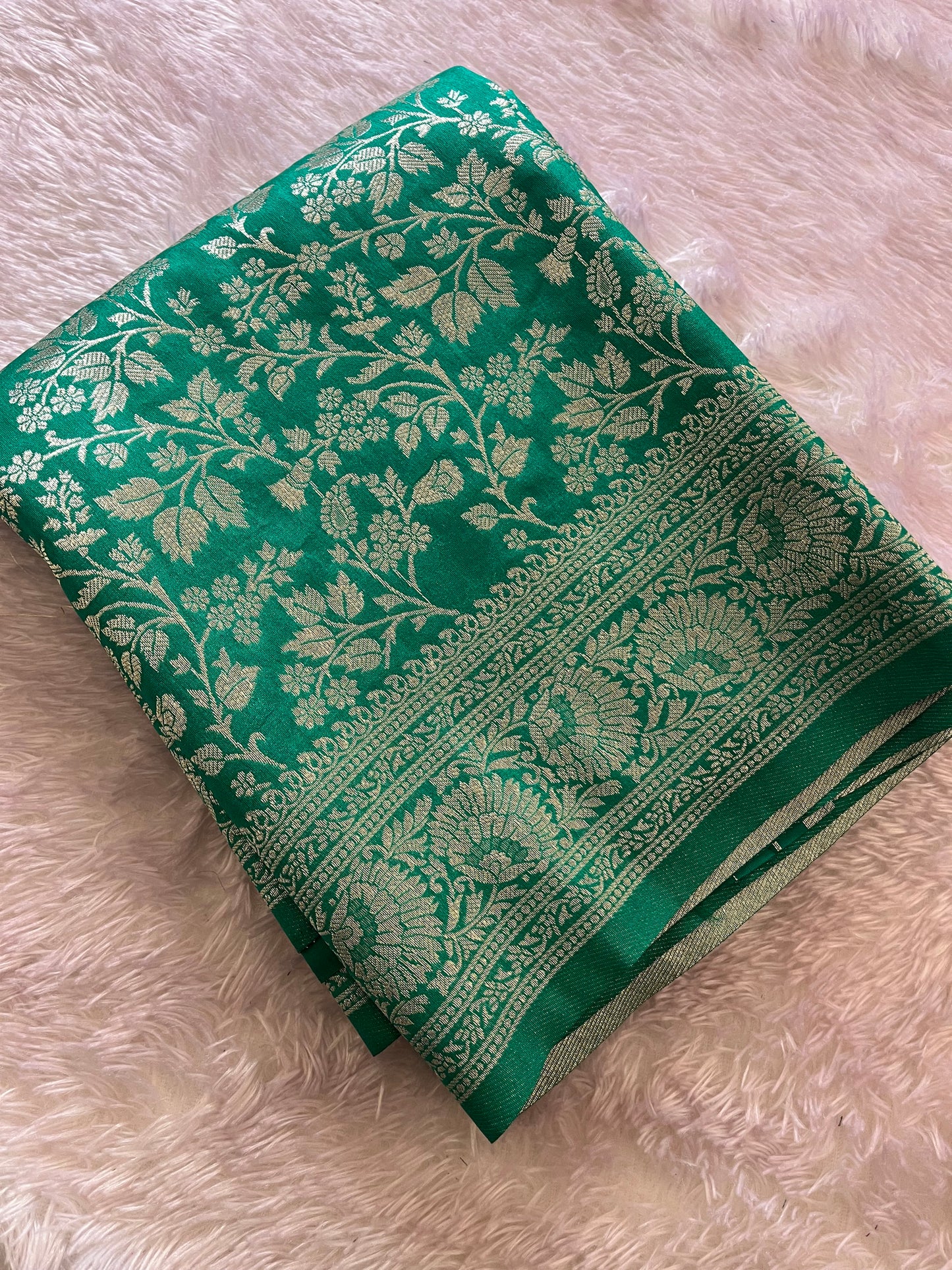Tussar Silver Brocade