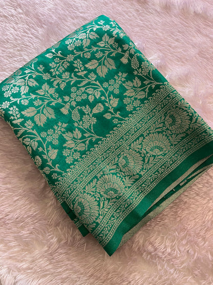 Tussar Silver Brocade