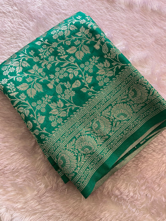 Tussar Silver Brocade