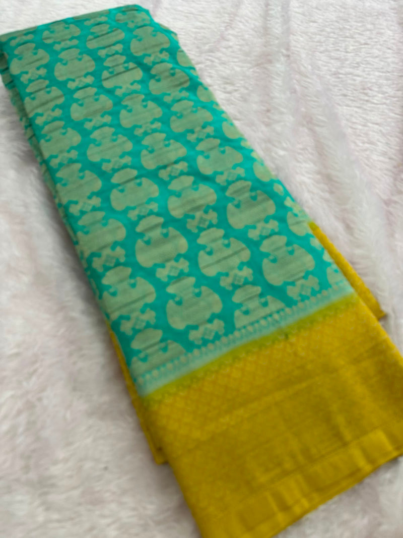 Beautiful Soft Georgette Sarees In Full Garuda Buttas-Ju21 (Copy)