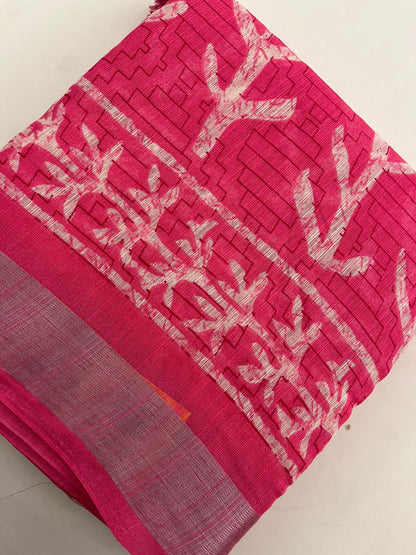Batik Linen Saree