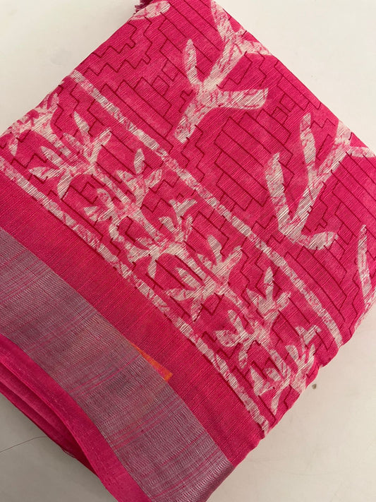 Batik Linen Saree
