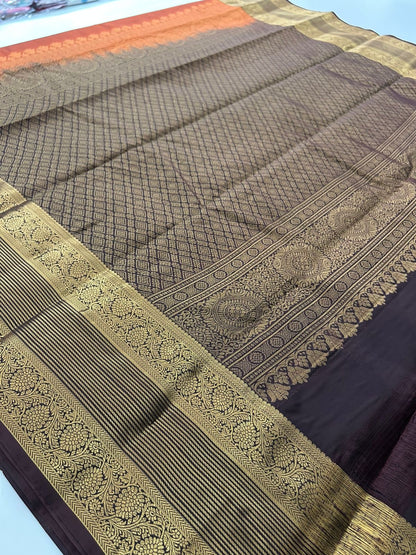 Rust Orange Silk -F12