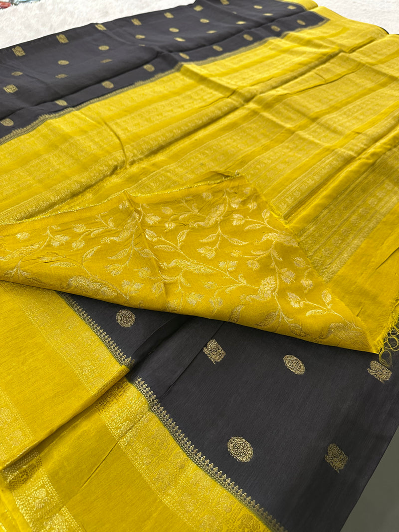 Tussar Viscose Fancy Saree-M19