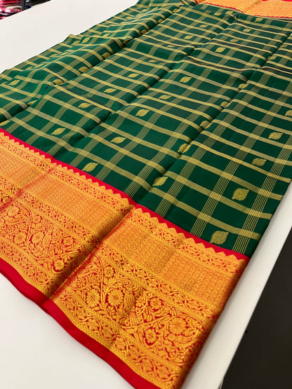 Pure Kanchipuram silk saree with silk mark certified