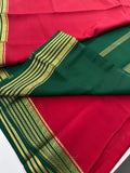 80GSM Pure Mysore Crape Silk Sarees-AU4