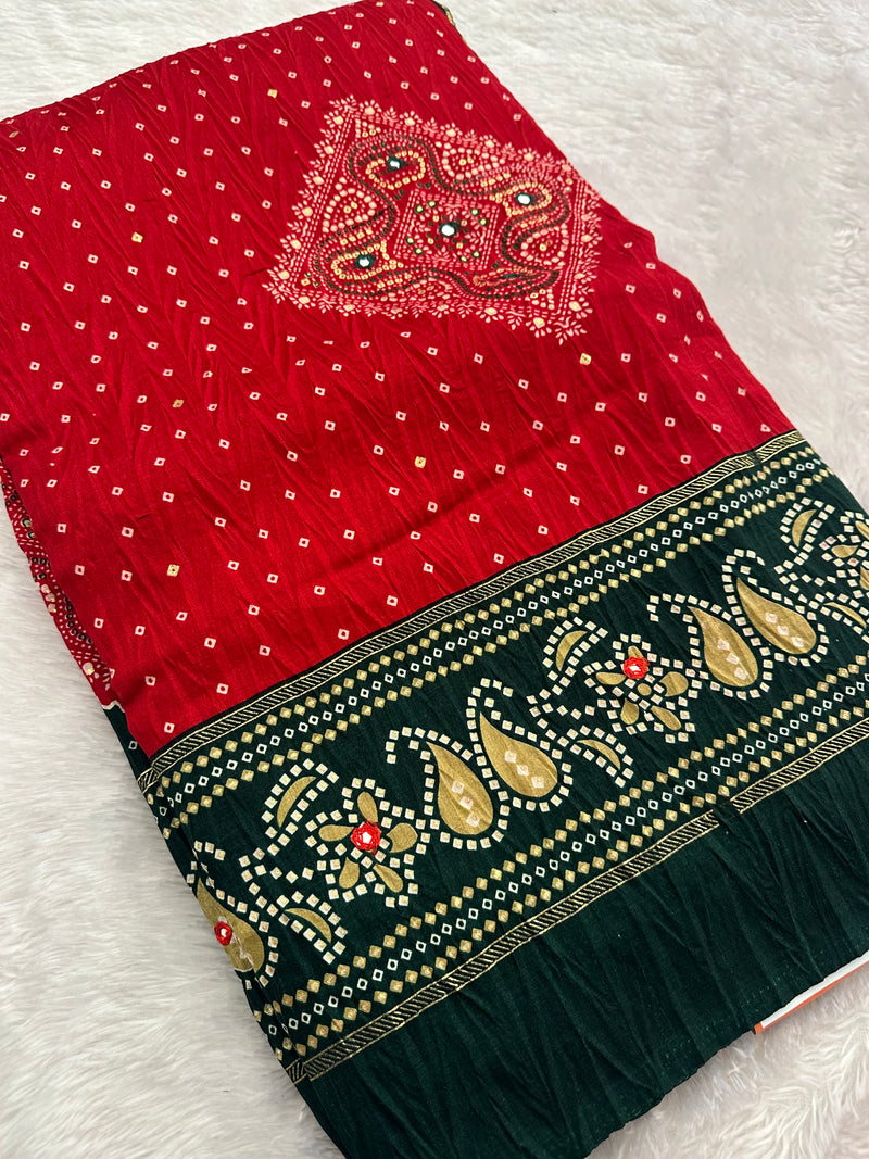 Crush Patola Fancy Saree-JU5