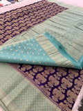 Beautiful Soft Georgette Sarees In Full Garuda Buttas-Ju21