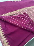 Designer Saree - Purple Crepe Georgette JU17