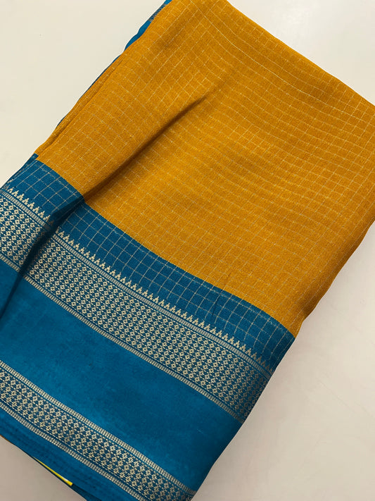 Crepe Chiffon Check