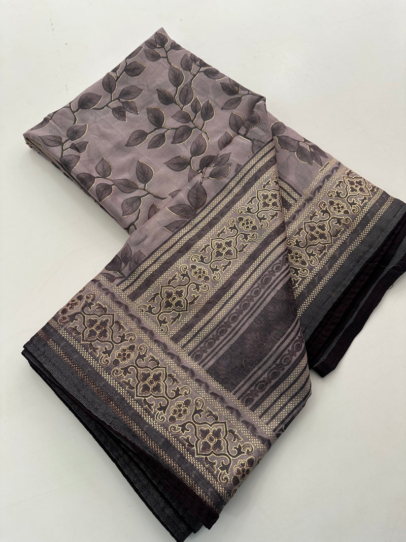 Brosso Fancy Leaf Printed-J18