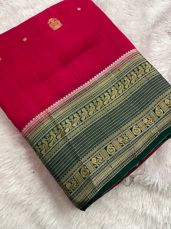 Fancy Tussar Silk Saree-JU13