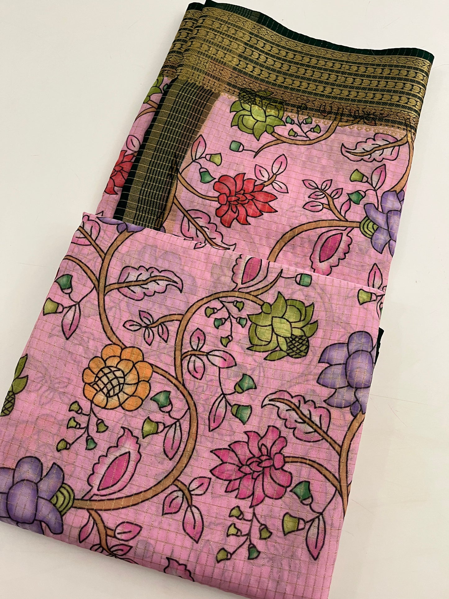 259 FLORAL SEMI  MYSORE SILK