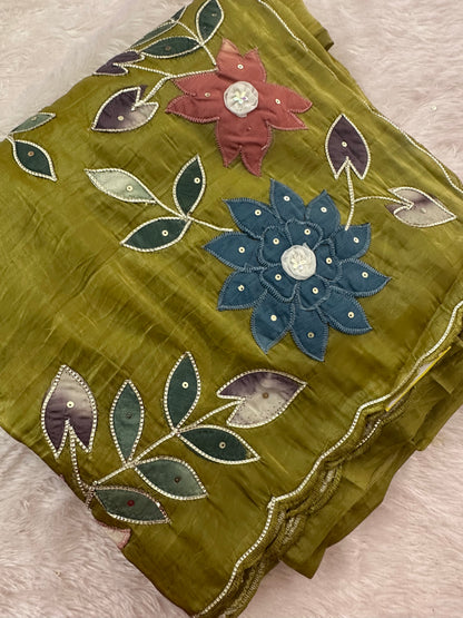 Designer Organza Saree-M16