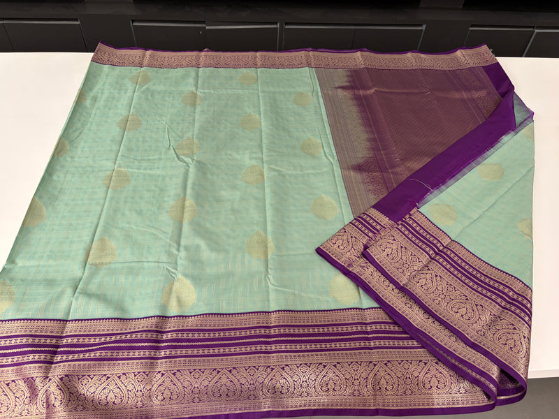 Semi Kanchi Silk Saree-JU31