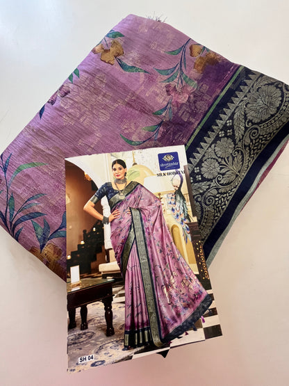 Printed Tussar fancy