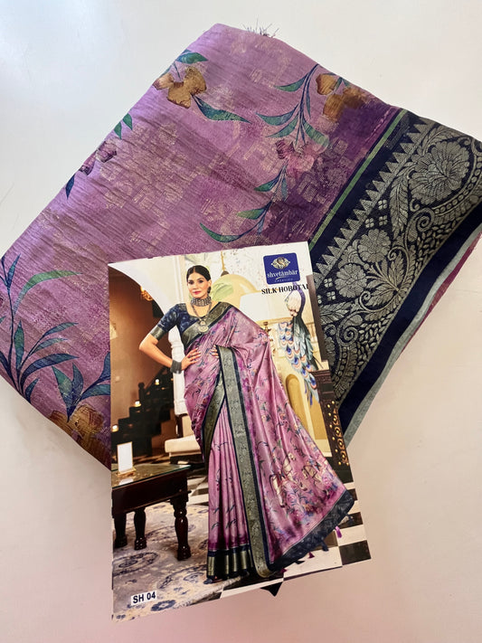 Printed Tussar fancy