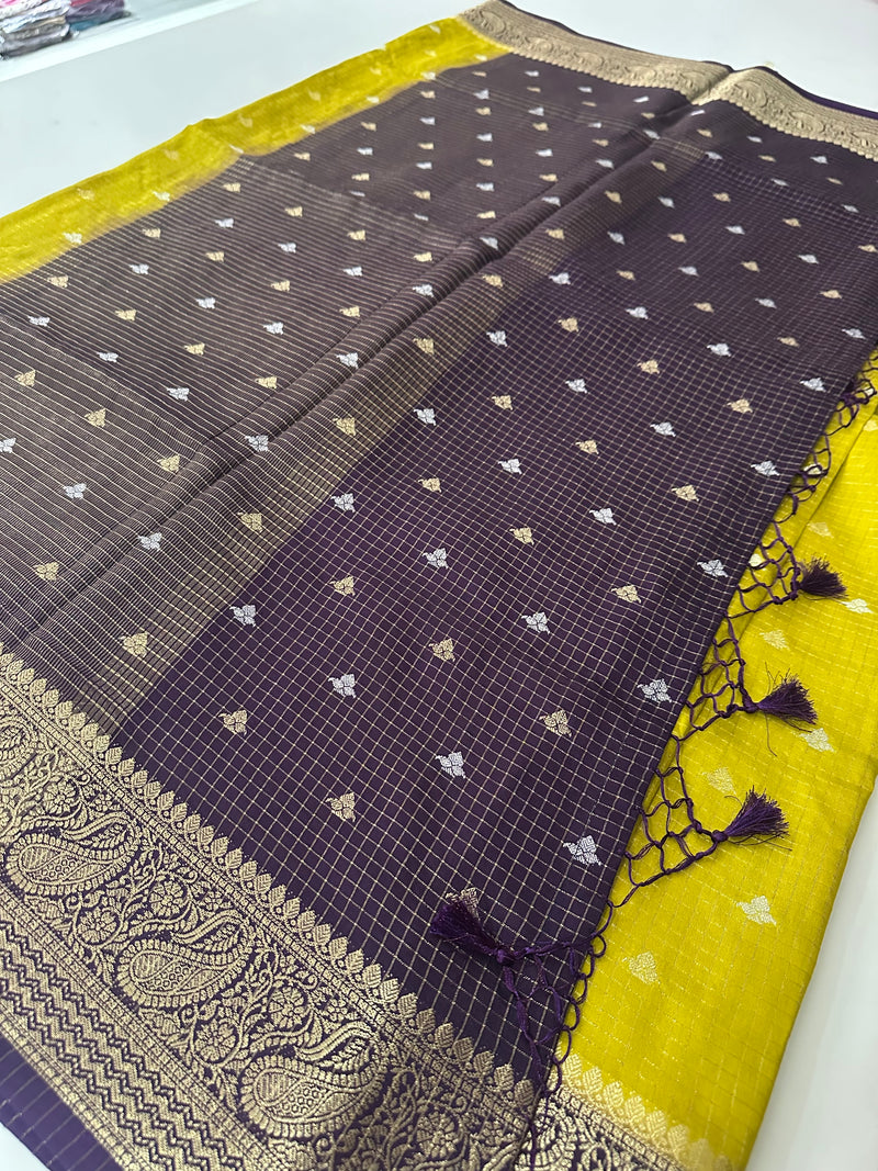 Viscose Banarasi saree-M27