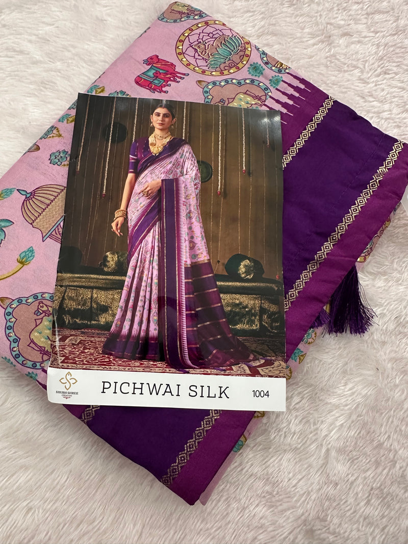 Pichwai Silk Printed-JU3