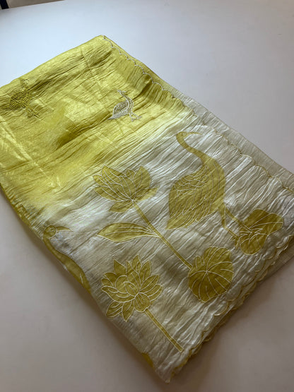 Designer Butter Silk Hit Design