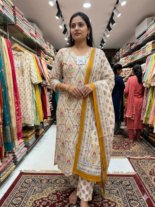 3Pc Kurti cotton kurti set