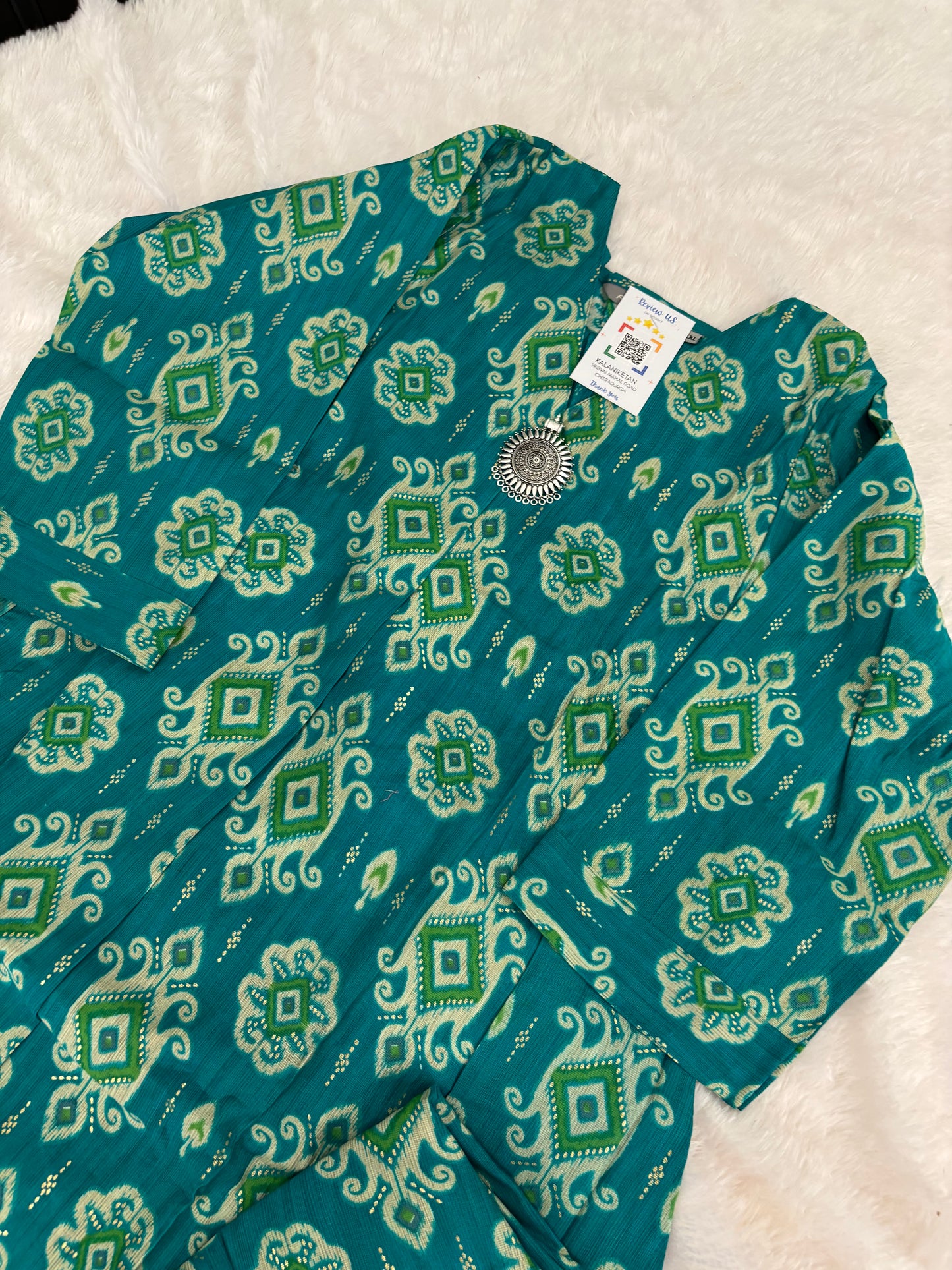 Office Wear Kurti With Pendant