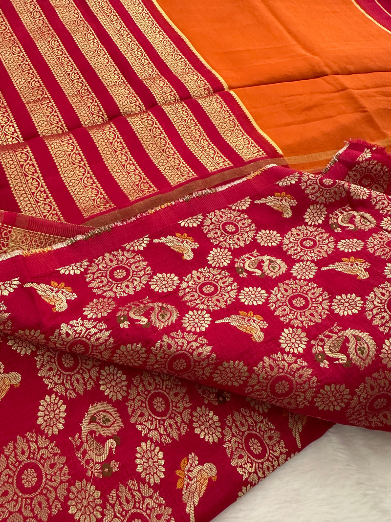 Banarsi Fancy Silk Saree-JU9
