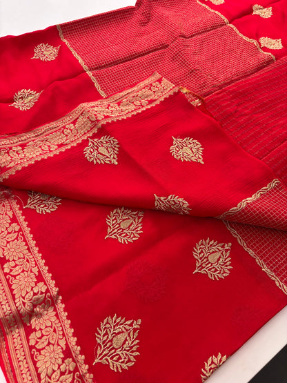 Designer Georgette embroidery