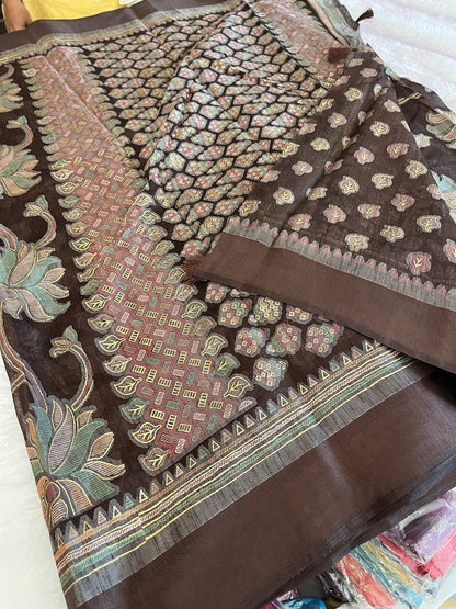 Linen chiffon