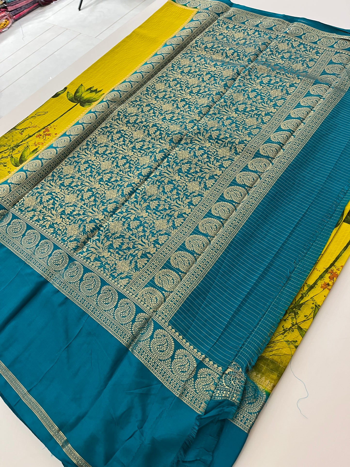 Digital printed crape fancy