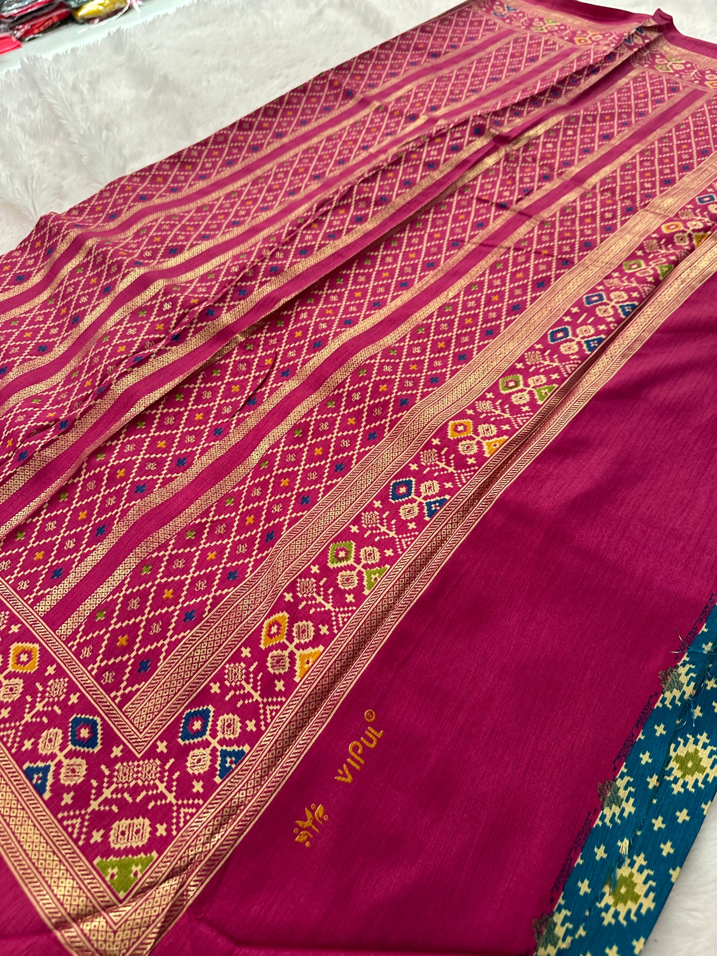 Ikkat Print Crape Chiffon-M26