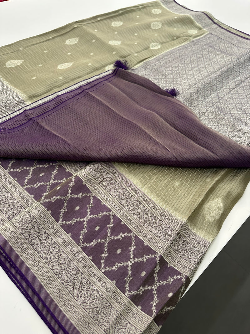 Crape Viscose Fancy Sarees-AU4