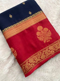 Semi Mysore Crape Silk saree-JU19