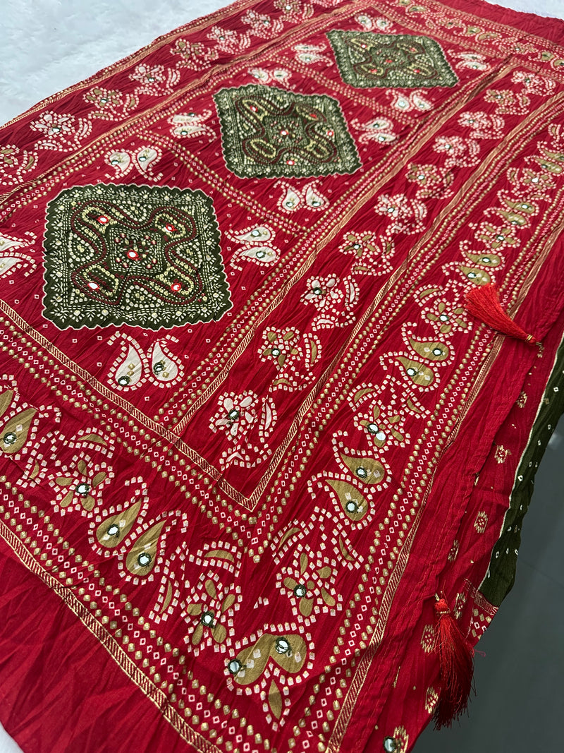 Crush Patola Fancy Saree-JU5