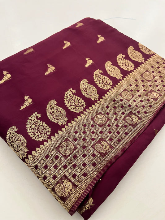 Pure Banarsi Satin Silk