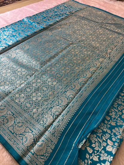 Tussar Silver Brocade