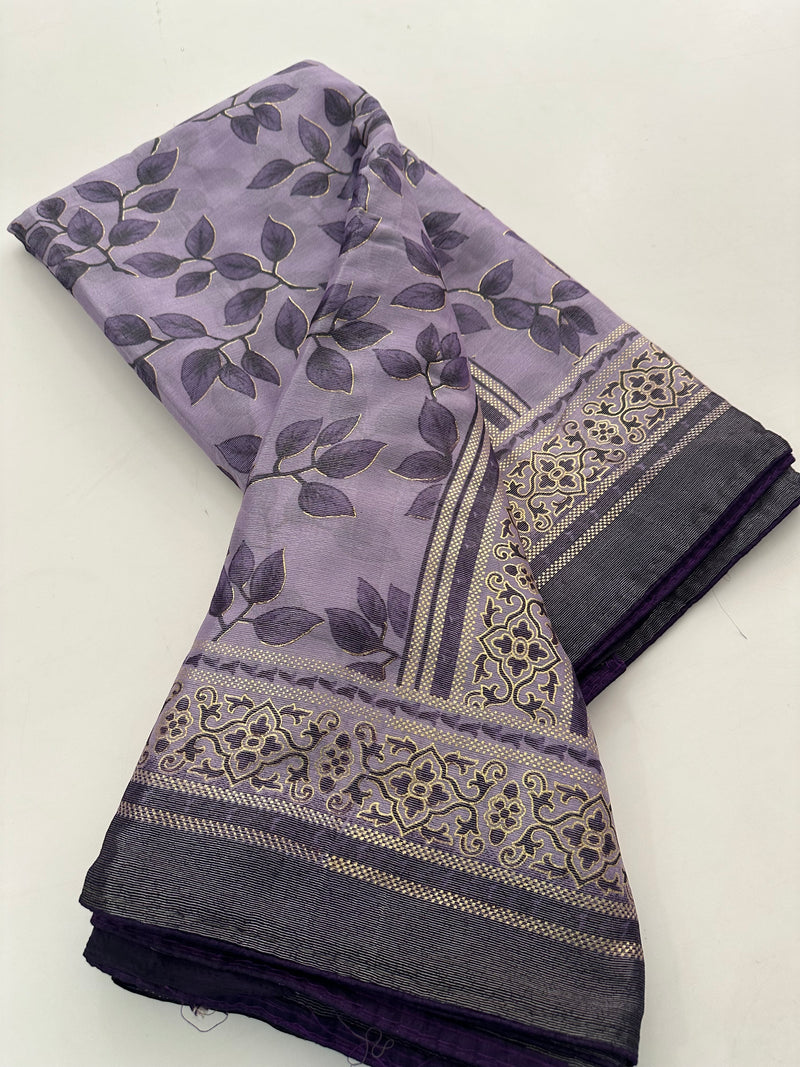 Brosso Fancy Leaf Printed-J18