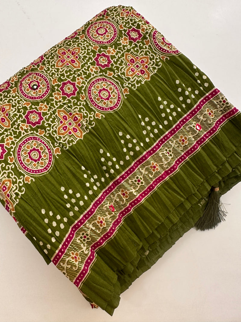Crush Patola Fancy Saree-J25