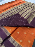 Tussar Viscose Fancy Saree-M19