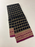 BLACK GEORGETTE SAREE-J17