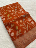 Tulips Linen Premium Saree-M13