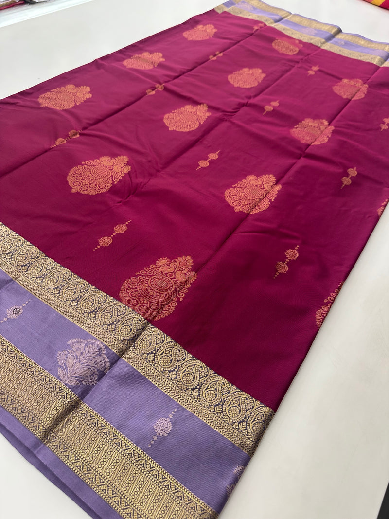 Semi Kanchi Silk Saree-J27