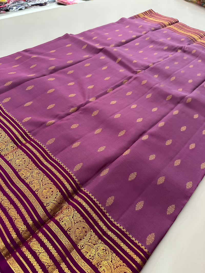 Self Kanchi Silk Sarees🌹-AU14