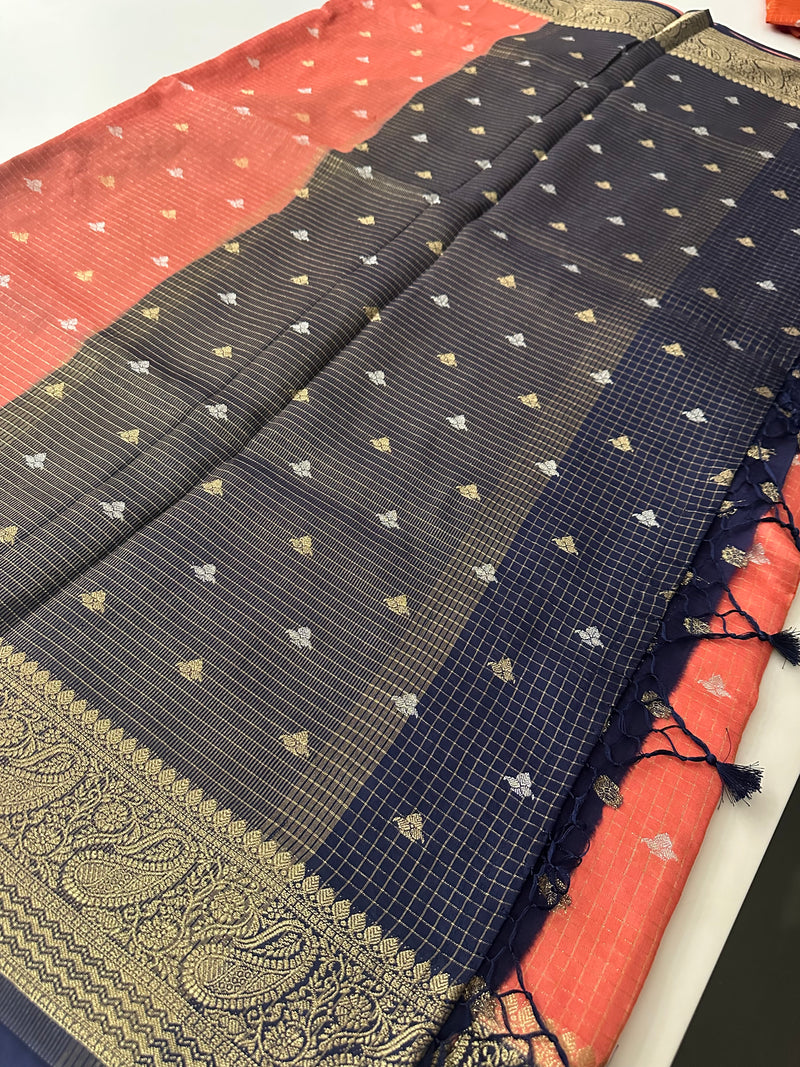 Viscose Banarasi saree-M27