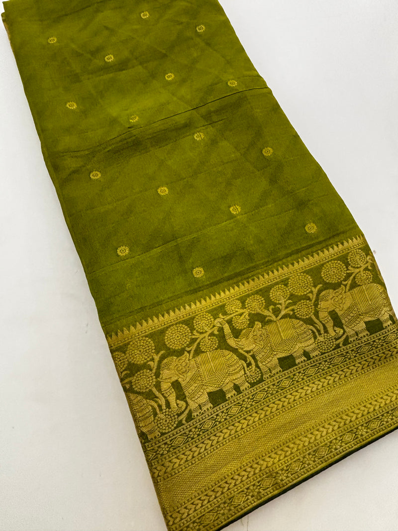 Premium Laser Chiffon Saree-M15