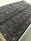Chiffon Premium Soft Fabric Checkered and Coin Butta Prints -JU28