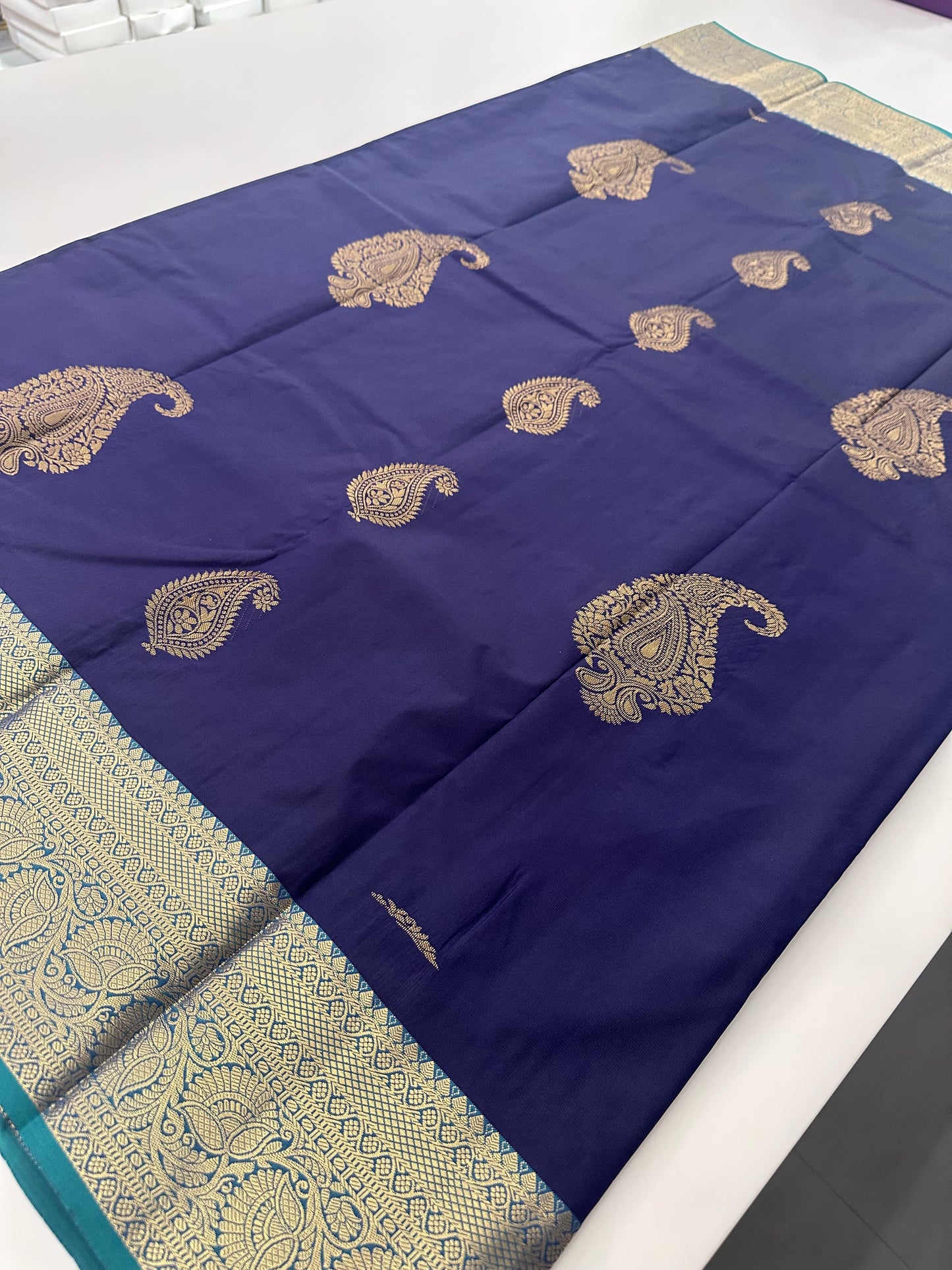 Semi Kanchi Silk Saree-JU16