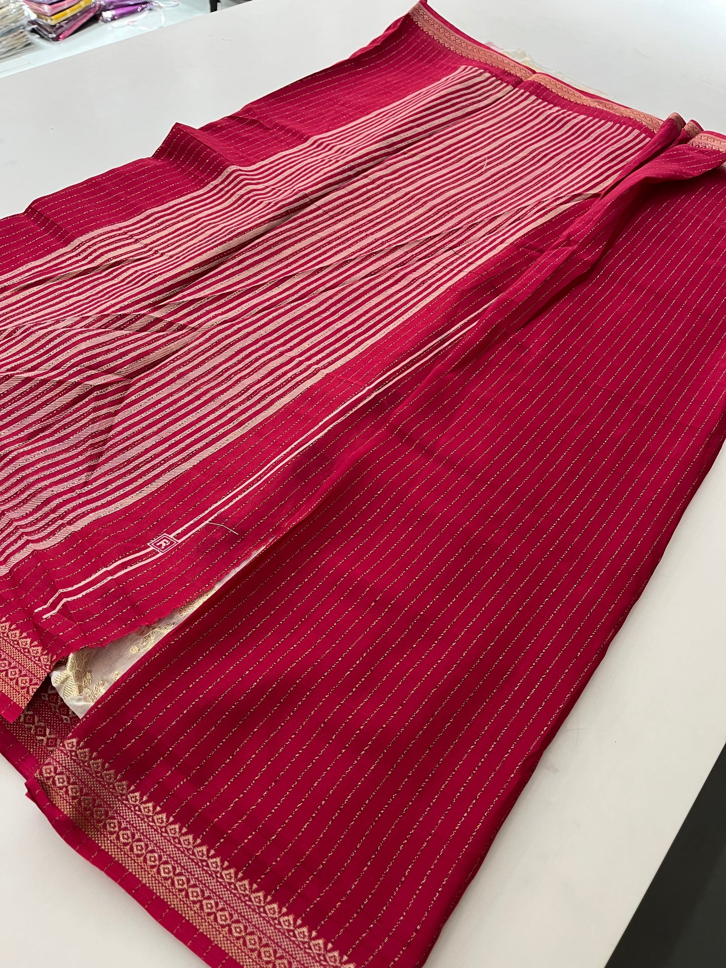 Tussar Zari Lines