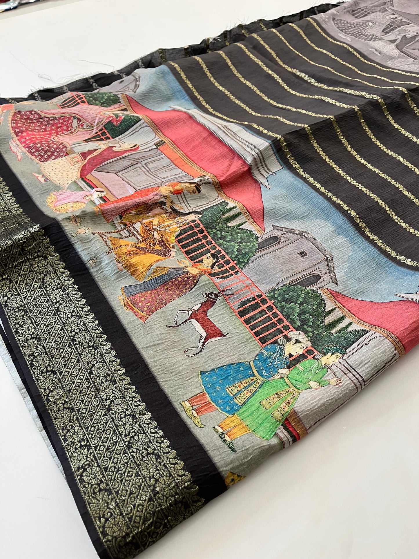 Crush Tussar  Designer