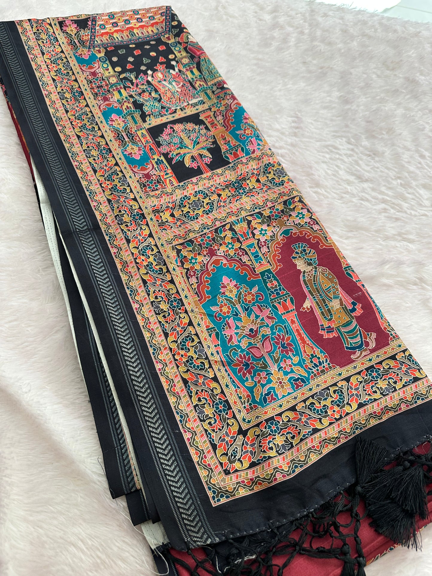 Kalamkari Tussar Fancy-M10